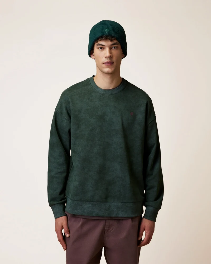 FAGUO Fango Sweatshirt dark green melange