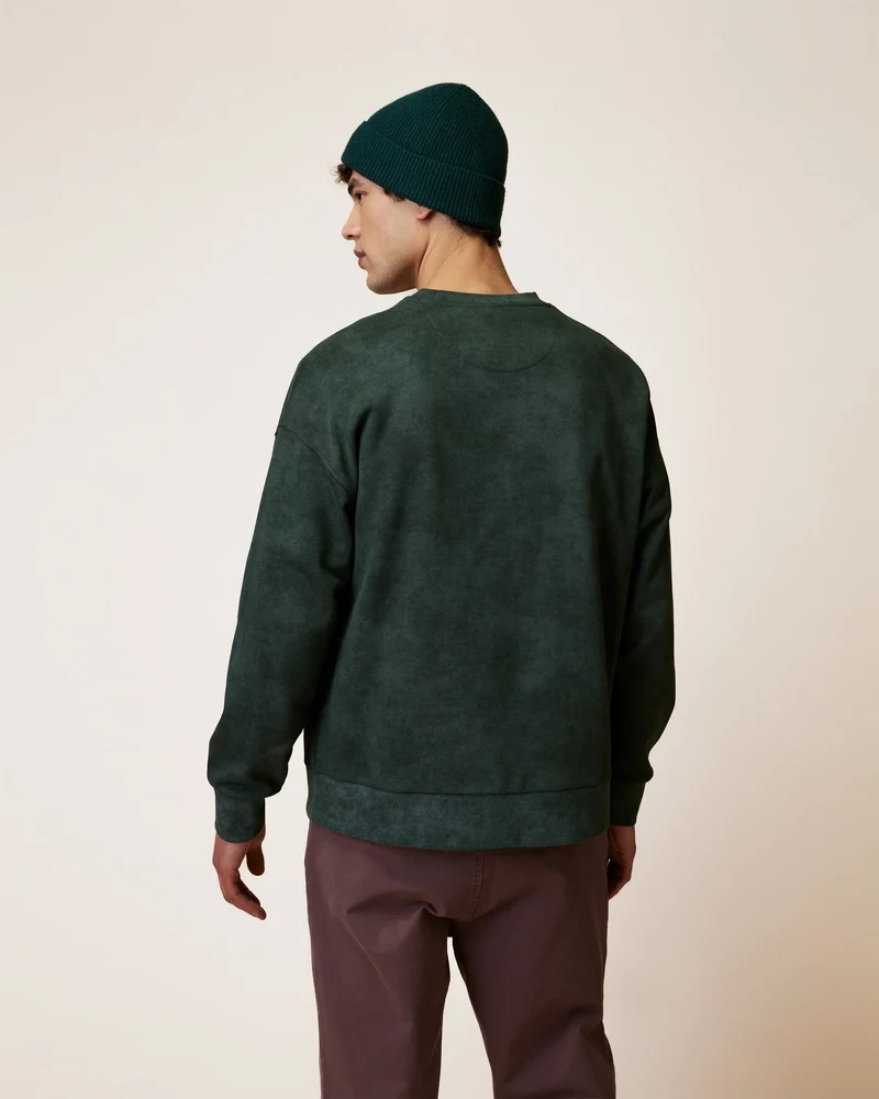 FAGUO Fango Sweatshirt dark green melange