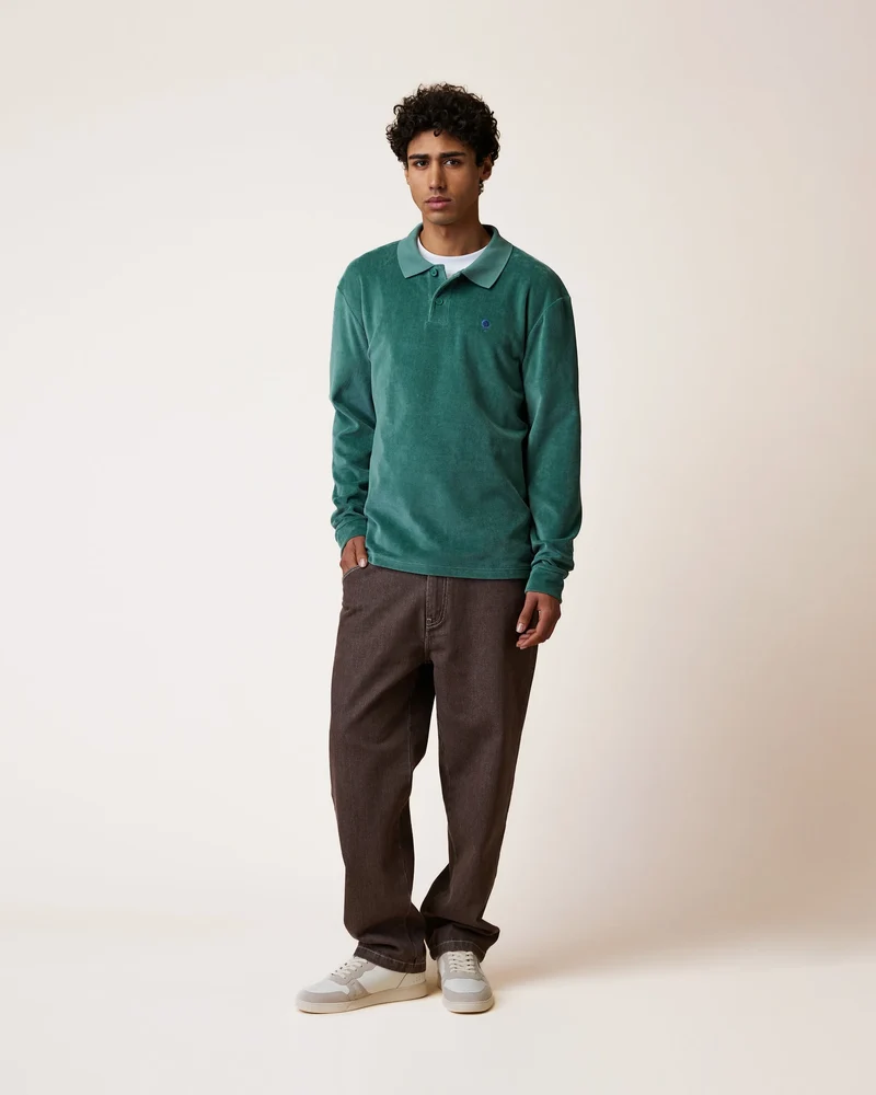 FAGUO Devois Poloshirt green grey