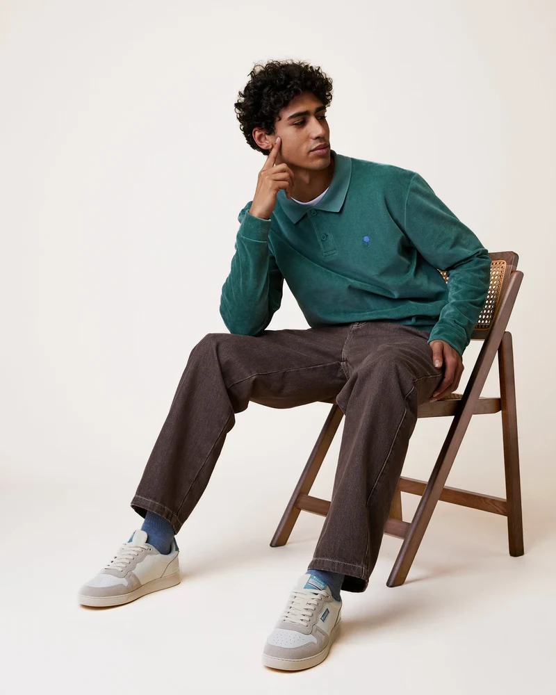 FAGUO Devois Poloshirt green grey