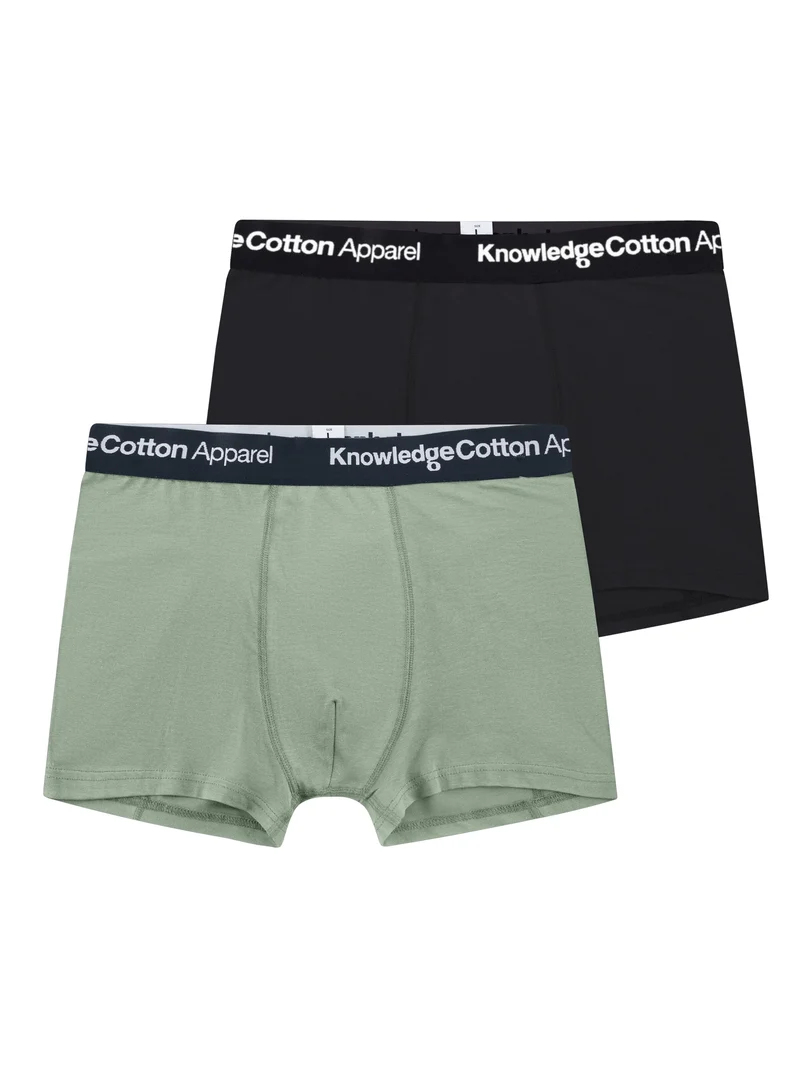 Knowledge Cotton Apparel 2 Pack Boxer Briefs lily pad