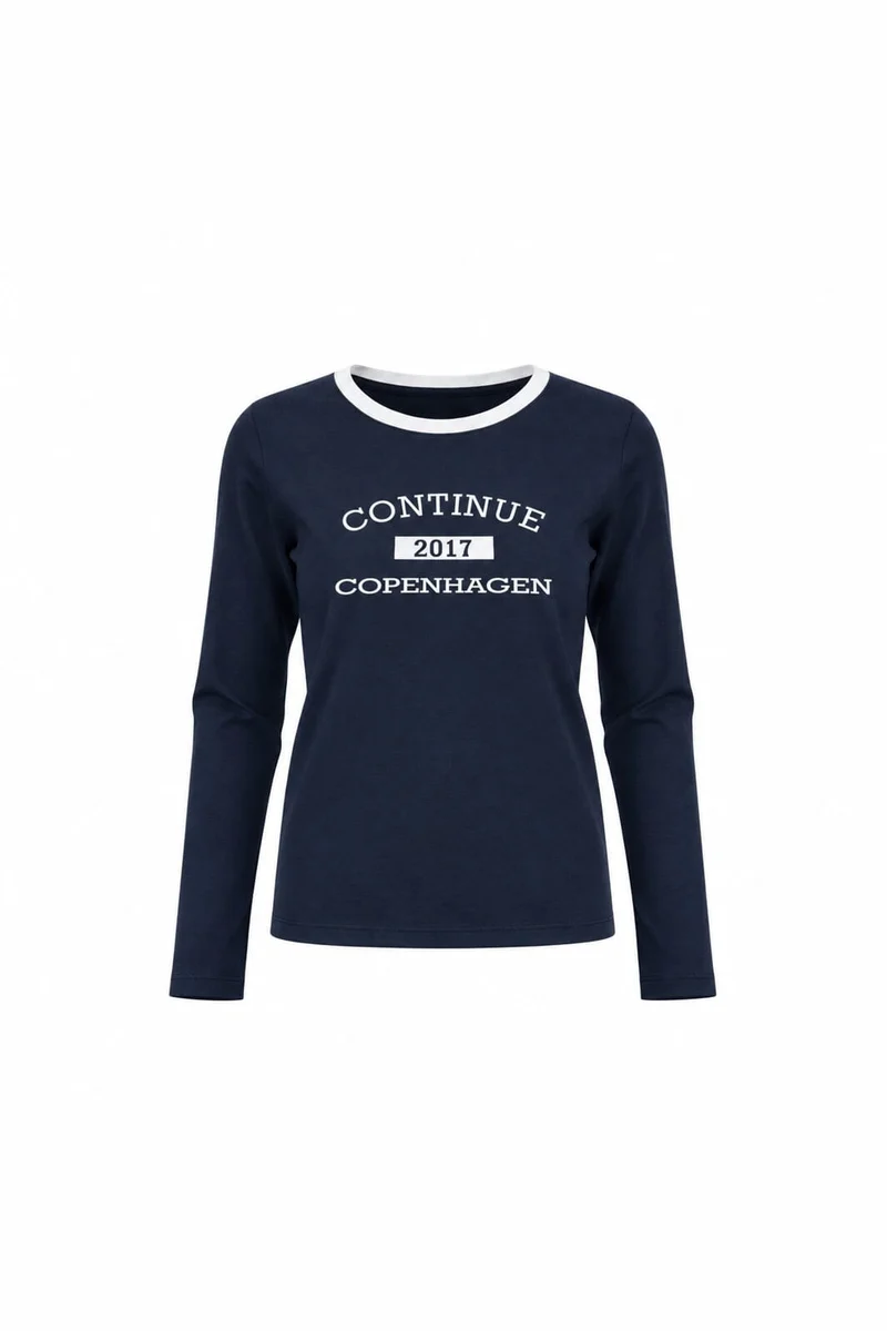 Continue - Dea T Shirt Long Sleve 15341 - Navy Blue