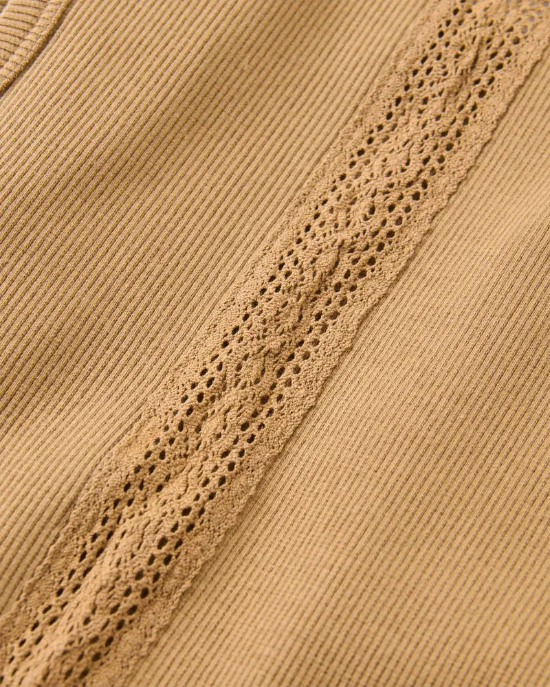 PASSENGER Atmos Ribbed Tank Top caramel brown