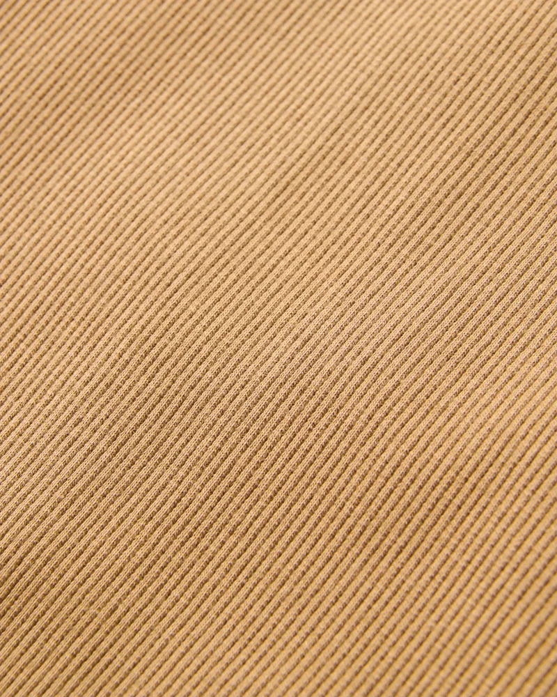 PASSENGER Atmos Ribbed Tank Top caramel brown