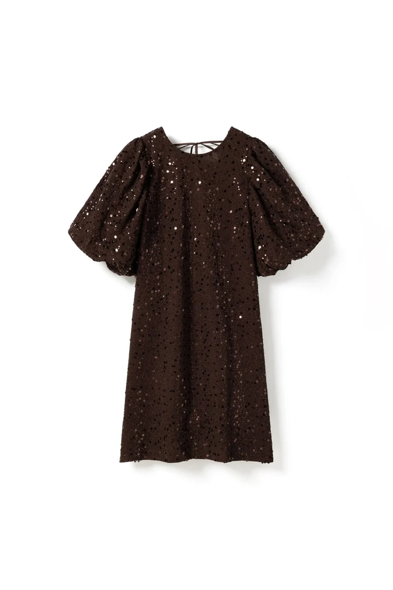 Noella - Pastis Short Dress 11630103 - 674 - Chocolate