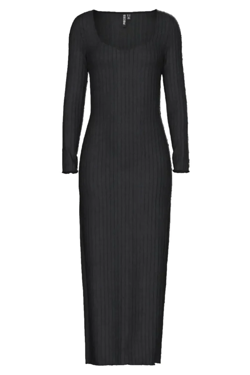 Pieces - Pciris Ls Ankle Dress - 4655874 Black