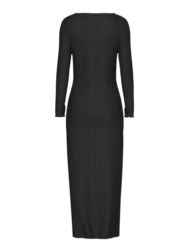 Pieces - Pciris Ls Ankle Dress - 4655874 Black