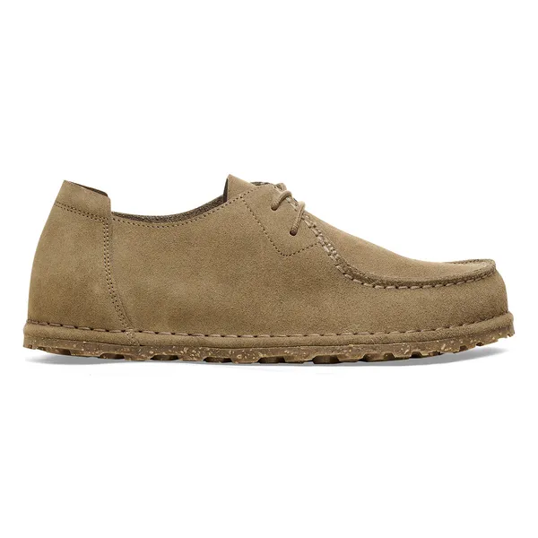 BIRKENSTOCK Utti Lace Suede Leather Unisex (normal) gray taupe
