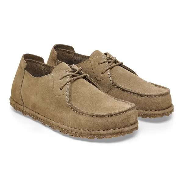 BIRKENSTOCK Utti Lace Suede Leather Unisex (normal) gray taupe