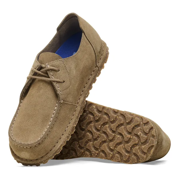 BIRKENSTOCK Utti Lace Suede Leather Unisex (normal) gray taupe