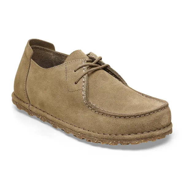 BIRKENSTOCK Utti Lace Suede Leather Unisex (normal) gray taupe