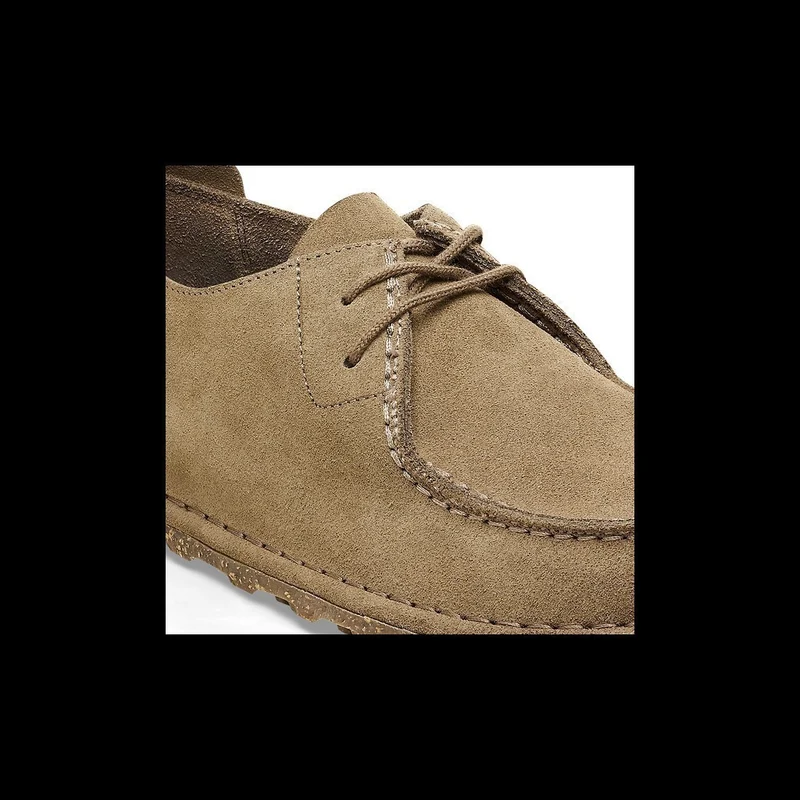 BIRKENSTOCK Utti Lace Suede Leather Unisex (normal) gray taupe