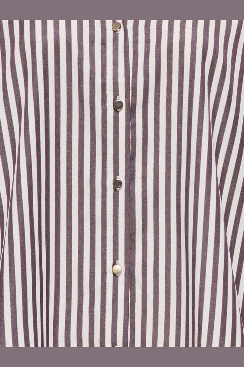 Jdy - Jdyvesper L/S Lurex Shirt - 5129896 Cloud Dancer Plum Perfect & Gold Lurex