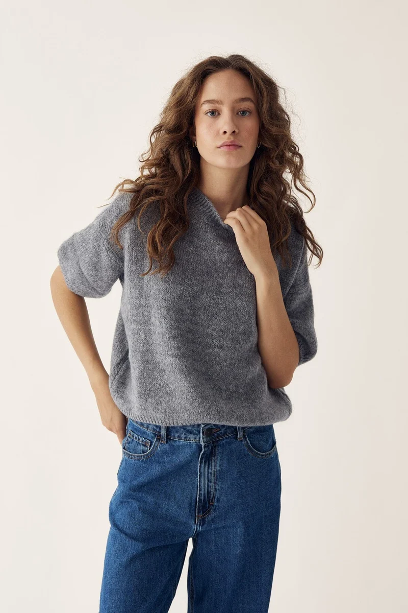 Noella - Mimi Knit Jumper - 218 Grey