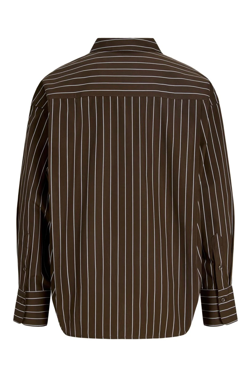 Jjxx - Jxjamie Ls Relaxed Poplin Shirt - 5126035 Demitasse Thin White
