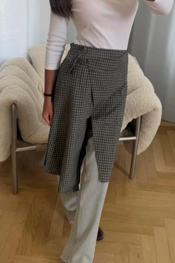 Modström - Tikkamd Skirt 59969 - 13071 - Bristol Black Check
