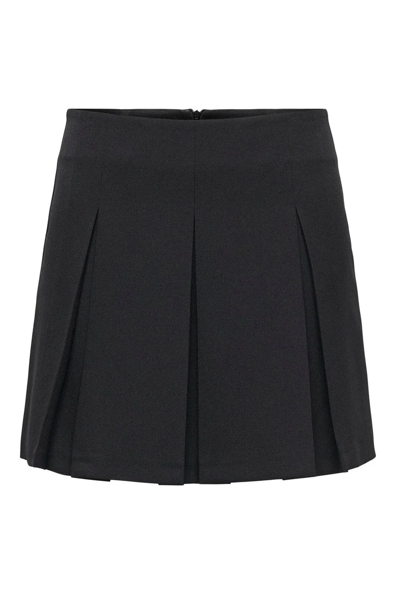 Only - Onlmanheim Life Pleat Skirt Moch Tlr - 4857441 Black