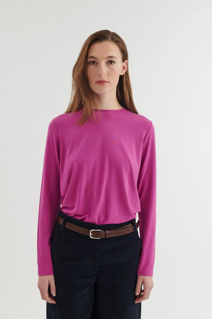 BASIC APPAREL Jolanda Ls Tee purple orchid