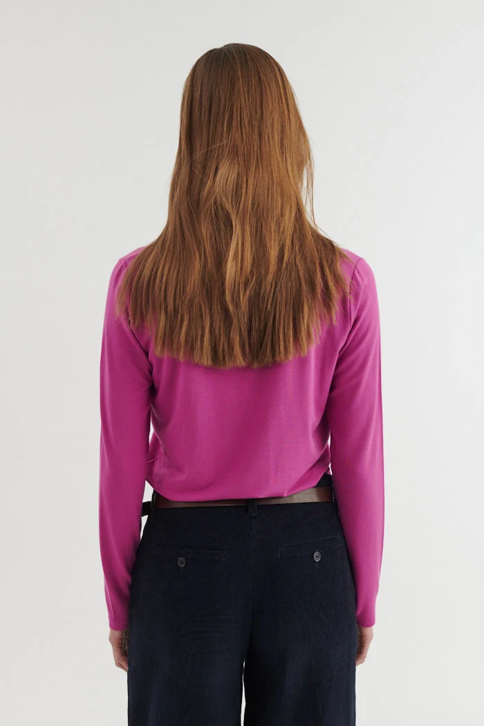 BASIC APPAREL Jolanda Ls Tee purple orchid