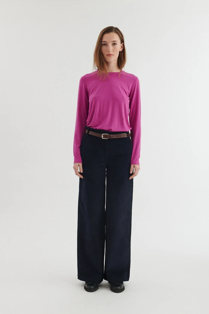 BASIC APPAREL Jolanda Ls Tee purple orchid