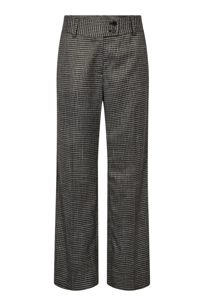 Haute L'Amitié - Pant Hl10907 - Black Silver Check