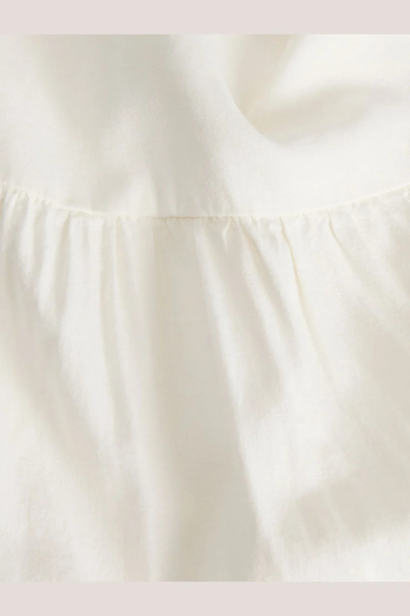 Jjxx - Jxalmira Linen Blend Long Dress - 4906547 Blanc De Blanc