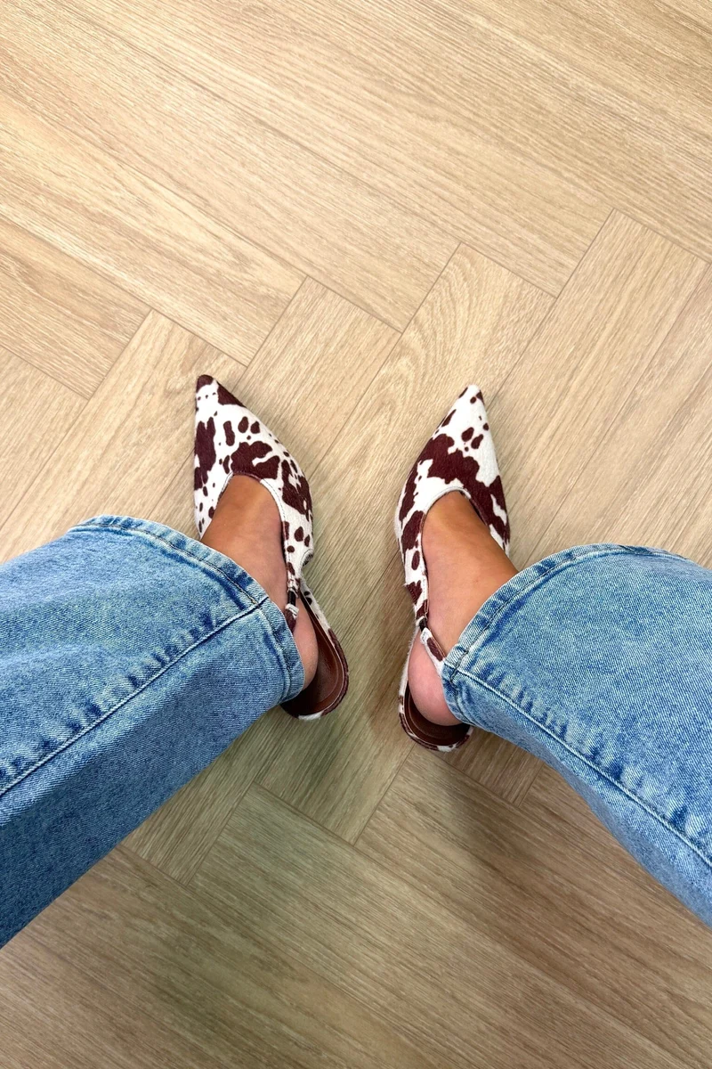 Bloom - Begonia Stiletto - Cow Print