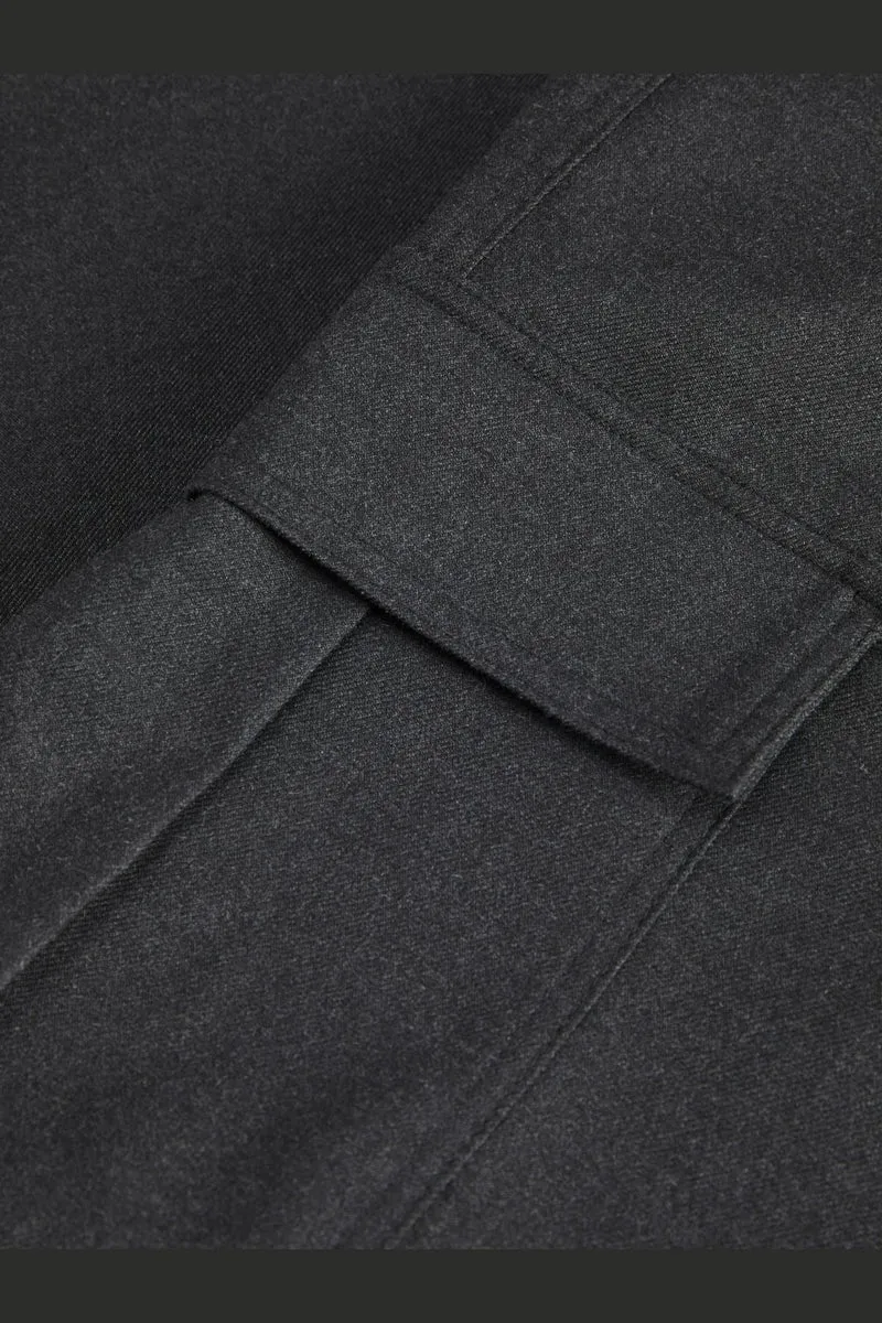 Jjxx - Jxyoko Melange Cosy Cargo Pant - 4537052 Dark Grey Melange