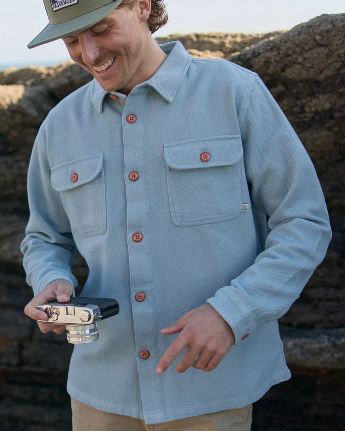 PASSENGER Island Twill Shirt faded denim