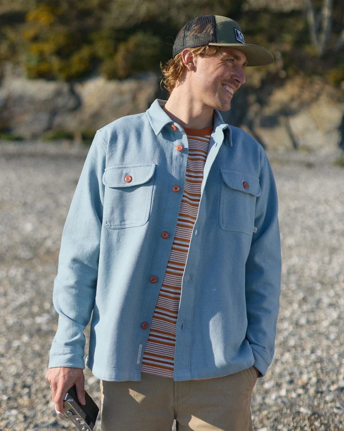 PASSENGER Island Twill Shirt faded denim