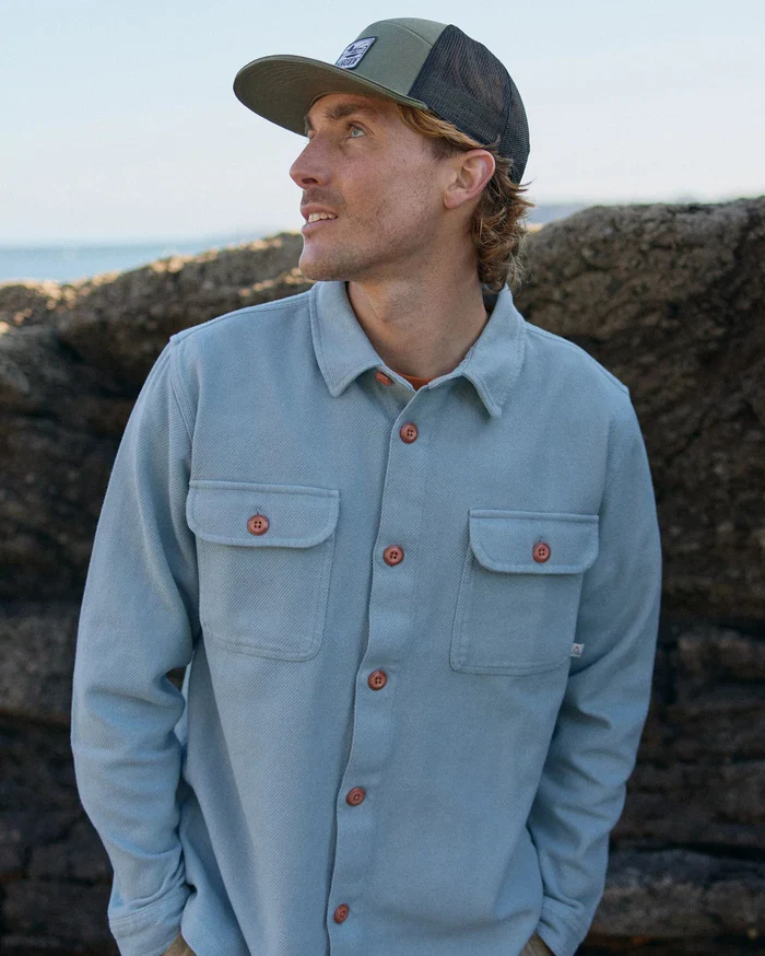 PASSENGER Island Twill Shirt faded denim