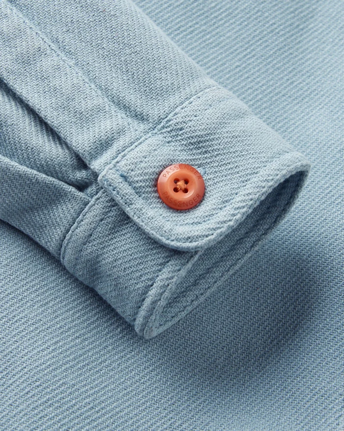 PASSENGER Island Twill Shirt faded denim