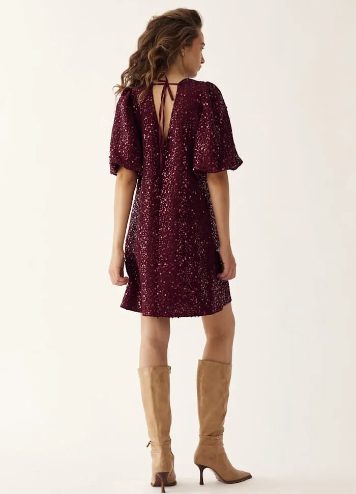 Noella - Pastis Short Dress 11630103 - 1393 - Winetasting