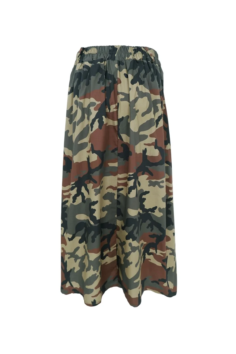 Black Colour - Bcpaprica Skirt 41353 - Army Camouflage