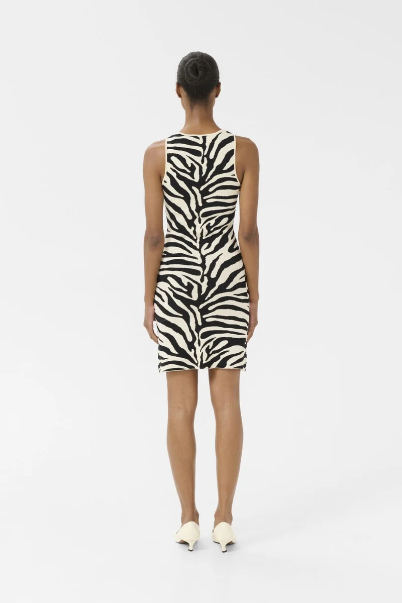 Gestuz - Gzzebba Dress 10910342 - 107873 - Black/Birch Tiger