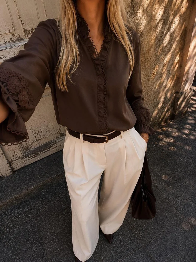 Dear Molly - Mette Shirt Shirt Ch156034b - Brown