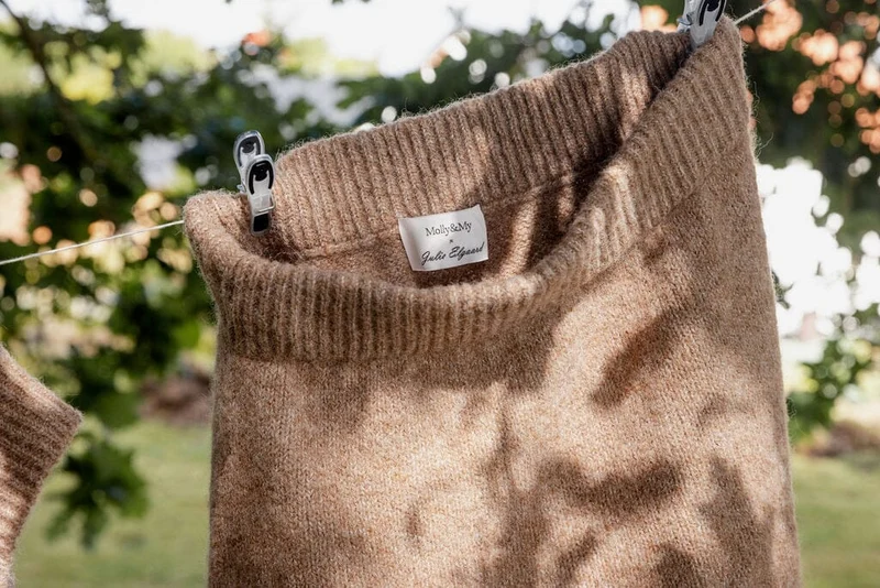 Molly&My x Julie Elgaard - Cilia Knit Skirt 170379 - 205 - Brown Melange