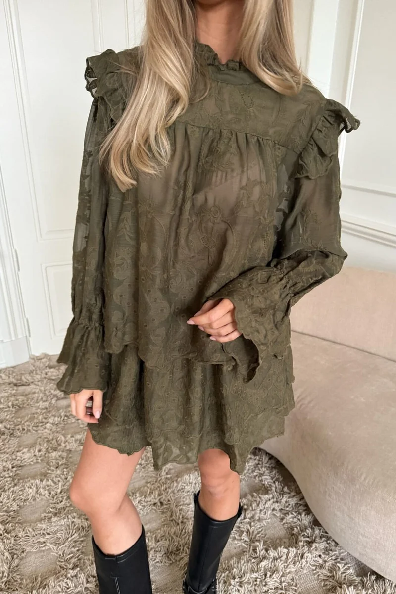 BYIC - Ellinoric Lace Shirt 2550 - Vintage Olive