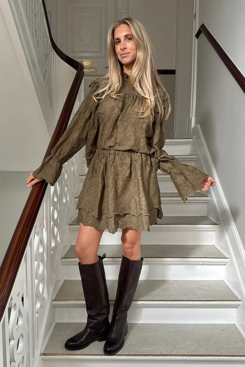 BYIC - Ellinoric Lace Shirt 2550 - Vintage Olive