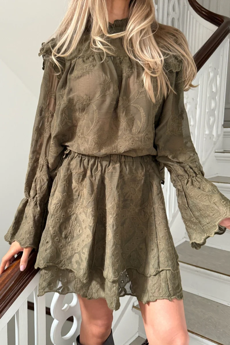 BYIC - Ellinoric Lace Shirt 2550 - Vintage Olive
