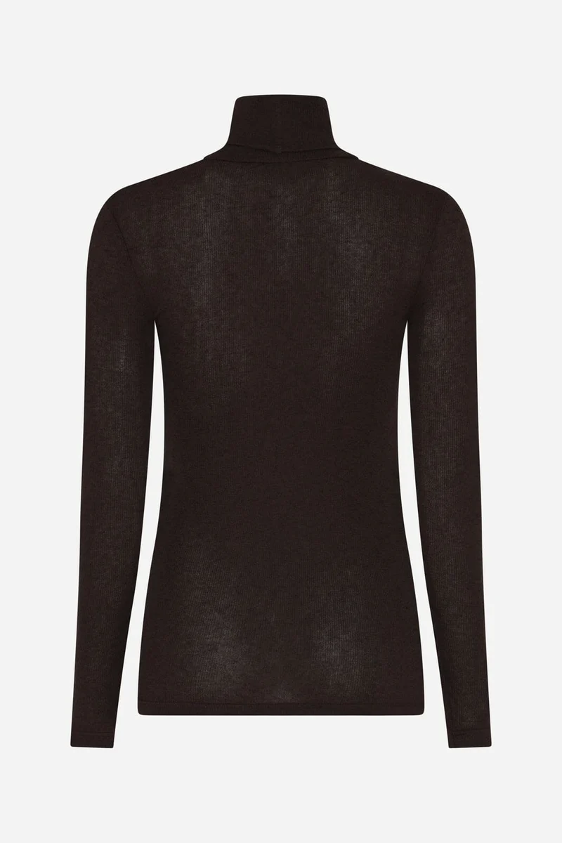 Bruuns Bazaar - Angelabb Roll Neck Bbw1070n - Dark Brown