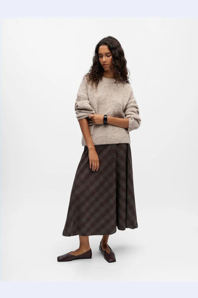 Object - Objsaggia Ls Lo Pullover - 4856934 Humus Melange