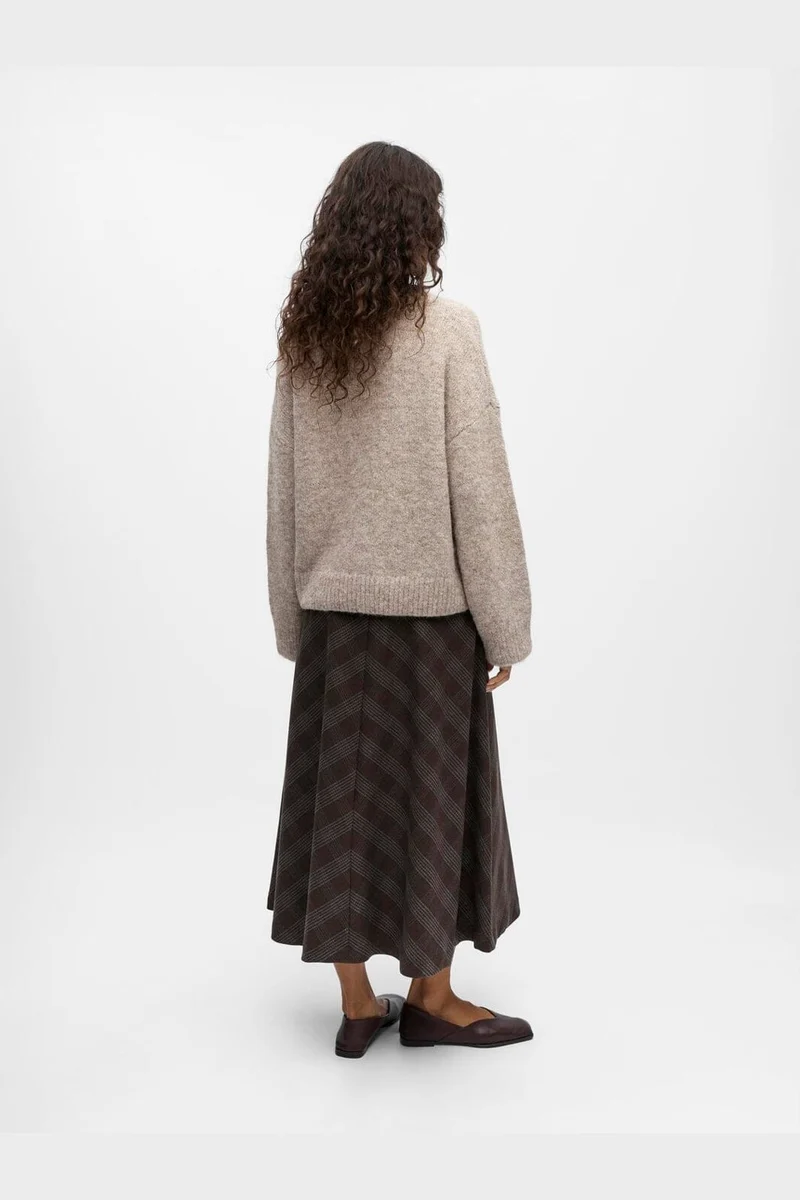 Object - Objsaggia Ls Lo Pullover - 4856934 Humus Melange