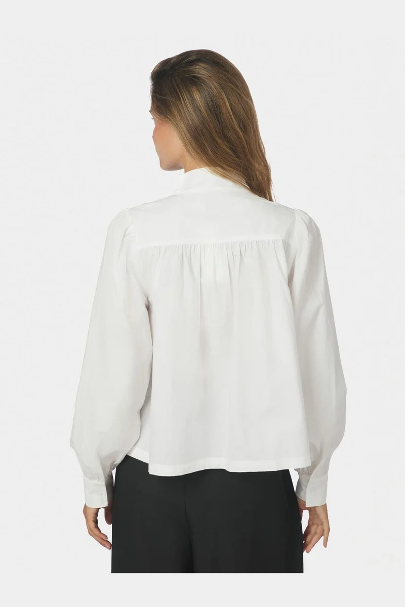 Neo Noir - Melya Poplin Shirt 171025 - 120 - White