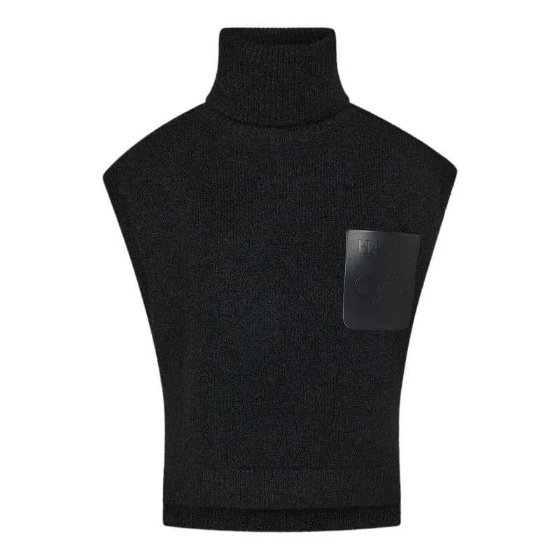 Haute L'Amitié - Darcia Pocket Knit Vest Hl10978 - Black