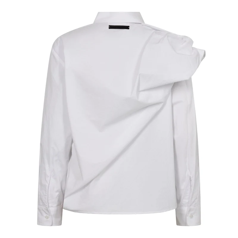 Haute L'Amitié - Cosmopolitan Drape Shirt Hl10904 - White