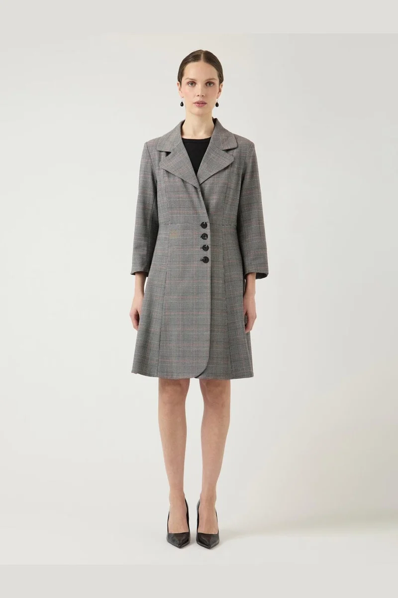 YAS - Yasthela 7/8 Wrap Dress - 5160893 Star White Checks