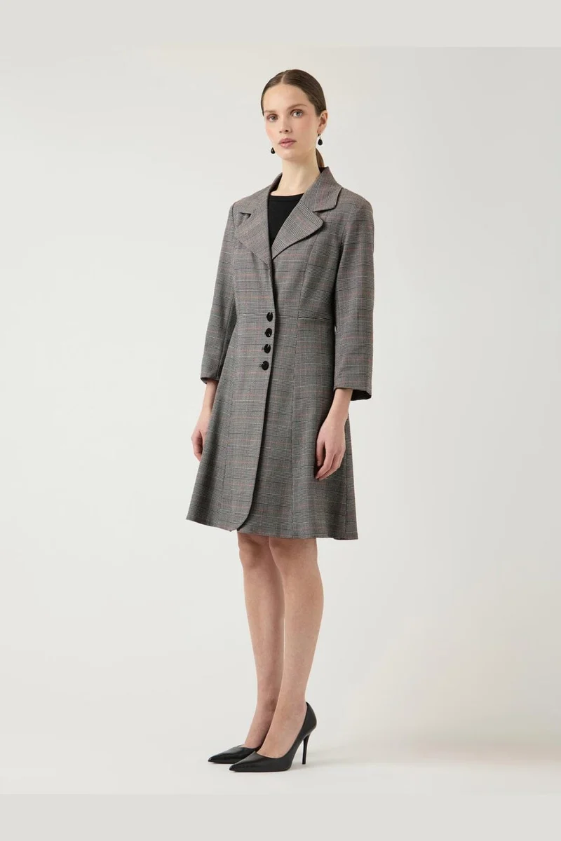 YAS - Yasthela 7/8 Wrap Dress - 5160893 Star White Checks