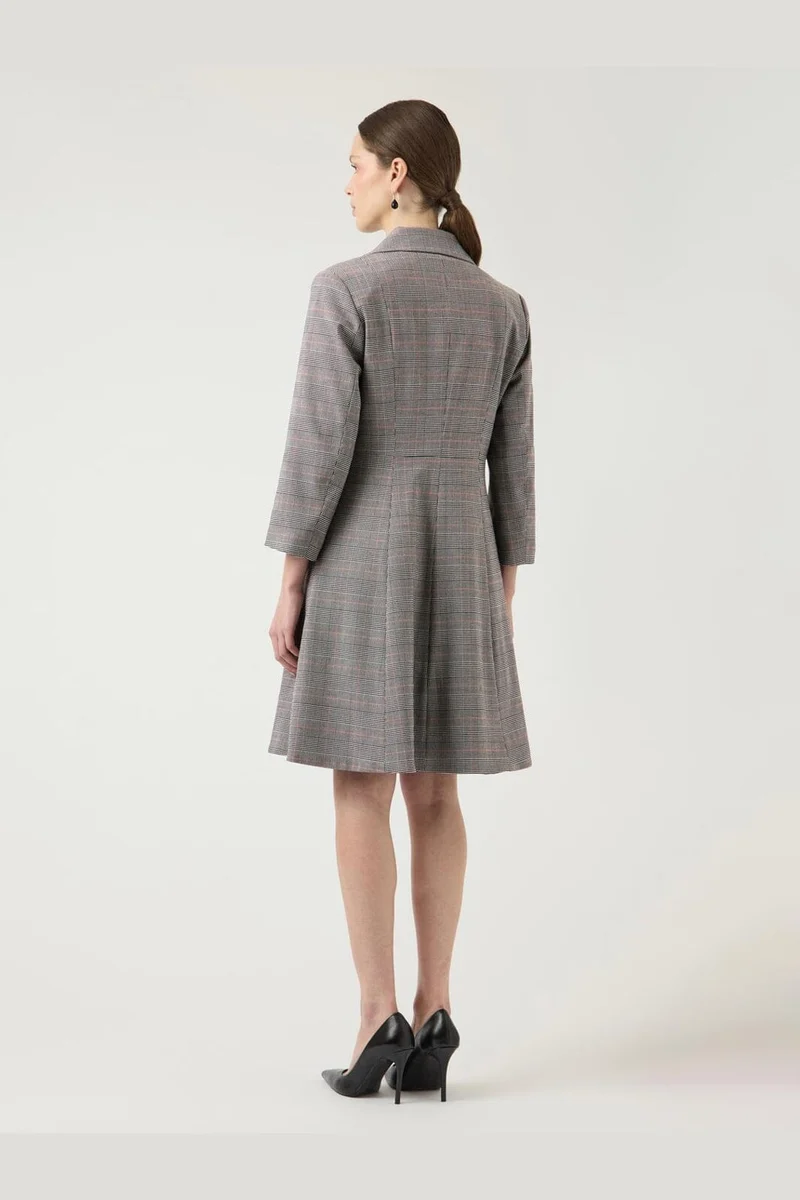 YAS - Yasthela 7/8 Wrap Dress - 5160893 Star White Checks