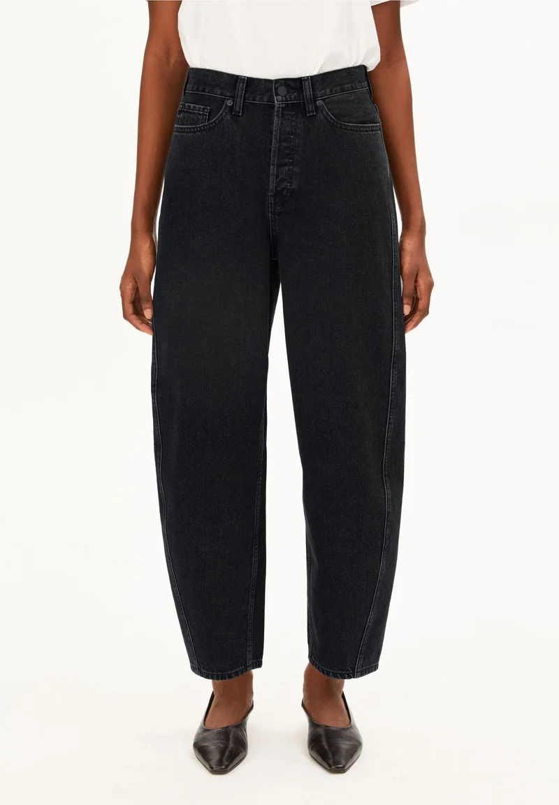 ARMEDANGELS Baarly High Waist Barrel Jeans ebony black
